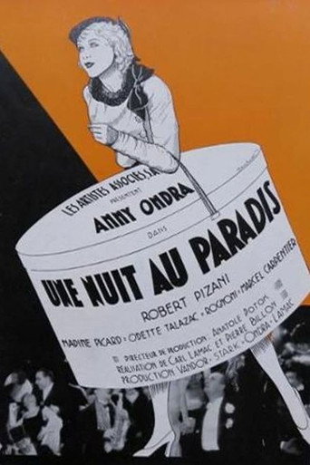 Une nuit au paradis movie poster