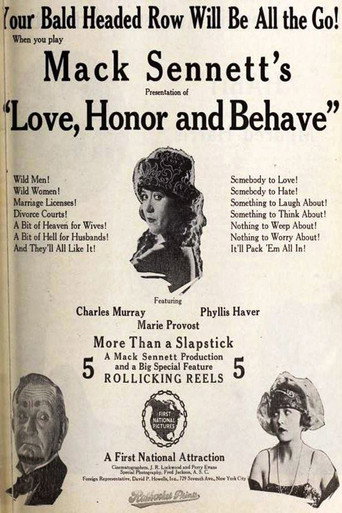 Love, Honor and Behave movie poster