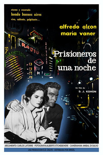 Prisioneros de una noche movie poster