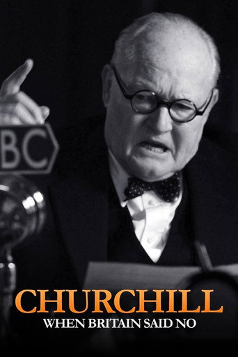 Churchill: When Britain Said No movie poster