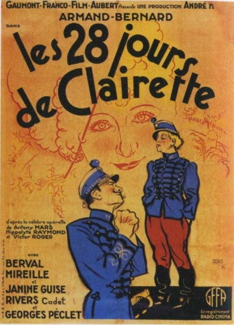 Les 28 jours de Clairette movie poster