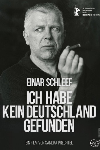 Einar Schleef - No Germany Did I Find movie poster
