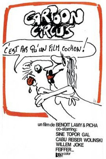 Cartoon circus movie poster