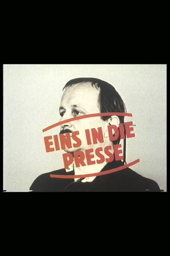 Eins in die Presse - Der Fotograf Günter Zint movie poster