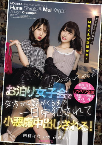 MIAA-525 Submissive Man Suddenly Shows Up At A Sleepover And Gets Teased By And Cums Inside Two Devilishly Cute Girls From Sundown To Sunup! Starring Hana Shirato and Mai Kagari movie poster