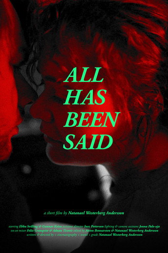 All has been said movie poster