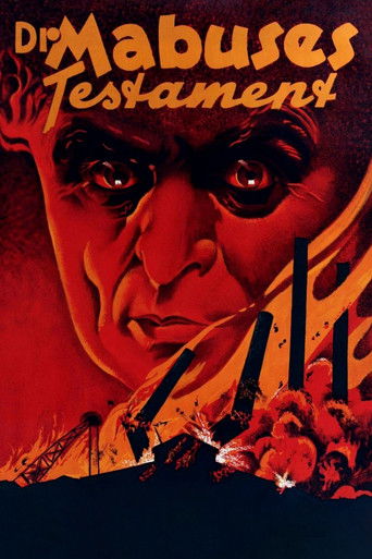 The Testament of Dr. Mabuse movie poster