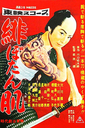 Red peonies on the skin movie poster