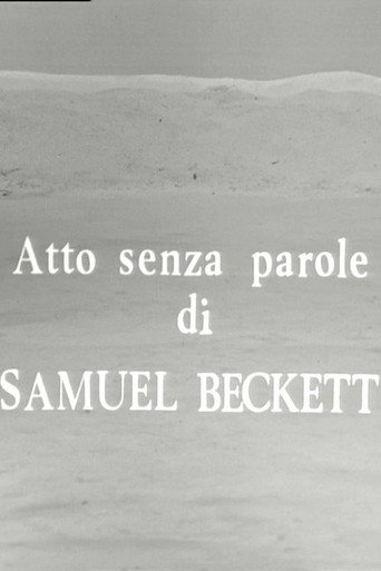 Atto senza parole movie poster