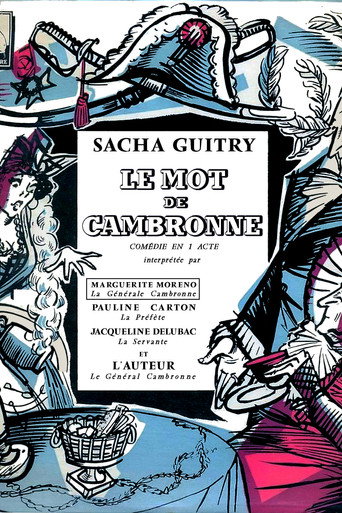Le Mot de Cambronne movie poster