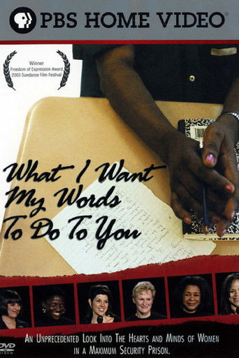 What I Want My Words to Do to You movie poster