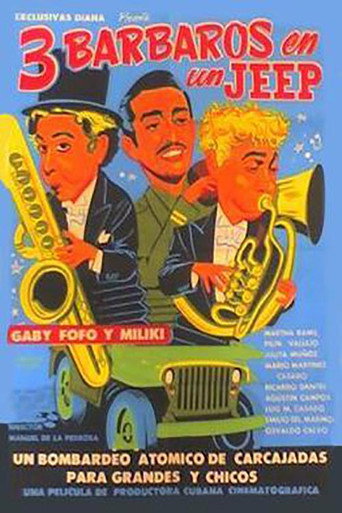 Tres barbaros en un jeep movie poster
