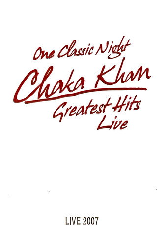 Chaka Khan: Greatest Hits Live movie poster