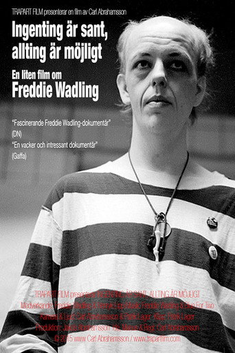 Ingenting är sant, allting är möjligt – en liten film om Freddie Wadling movie poster