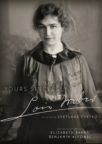 Yours Sincerely, Lois Weber movie poster