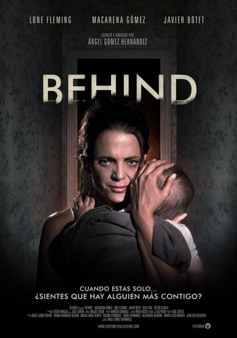 Behind movie poster