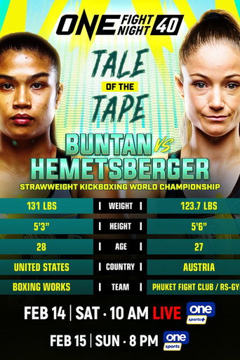 ONE Fight Night 40: Buntan vs. Hemetsberger 2 movie poster