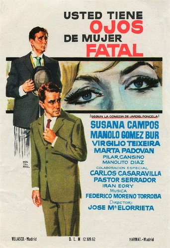 Usted tiene ojos de mujer fatal movie poster