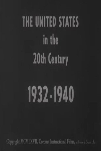 The United States in the 20th Century 1932-1940 movie poster