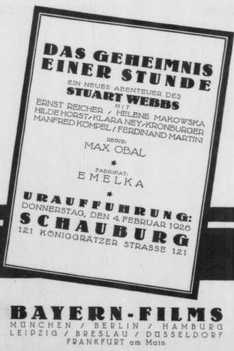 Das Geheimnis einer Stunde movie poster