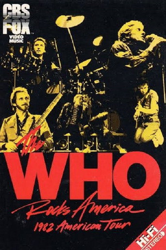 The Who Rocks America 1982 movie poster