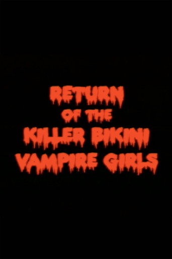 Return of the Killer Bikini Vampire Girls movie poster