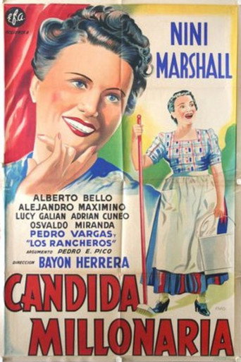 Cándida millonaria movie poster