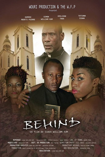 Behind movie poster