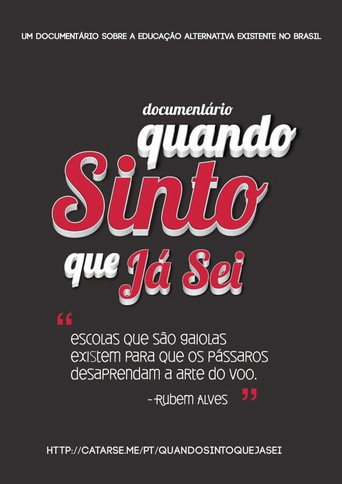 Quando Sinto que Já Sei movie poster