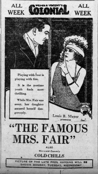 The Famous Mrs. Fair movie poster