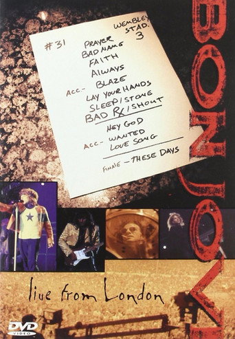 Bon Jovi - Live from London movie poster