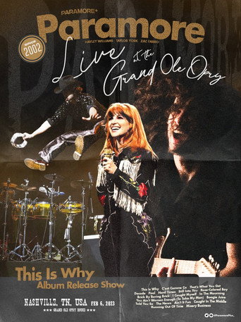 Paramore: Live at the Grand Ole Opry movie poster