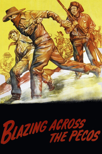 Blazing Across the Pecos movie poster