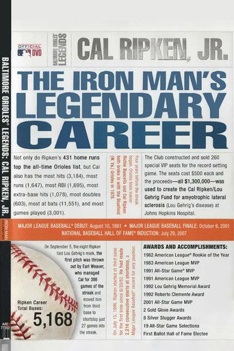 Baltimore Orioles Legends - Cal Ripken Jr. The Iron Man's Legendary Career movie poster