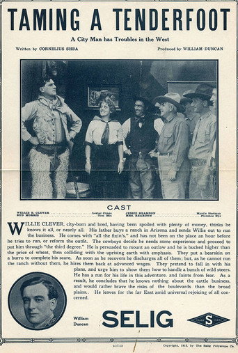 Taming a Tenderfoot movie poster
