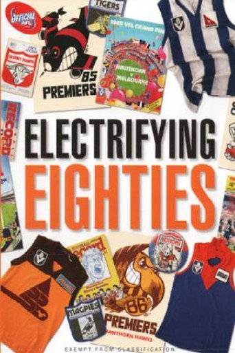 Electrifying '80s movie poster