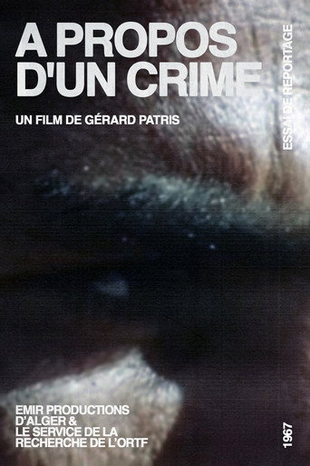 A Propos D'Un Crime movie poster