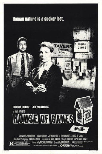 David Mamet on 'House of Games' movie poster