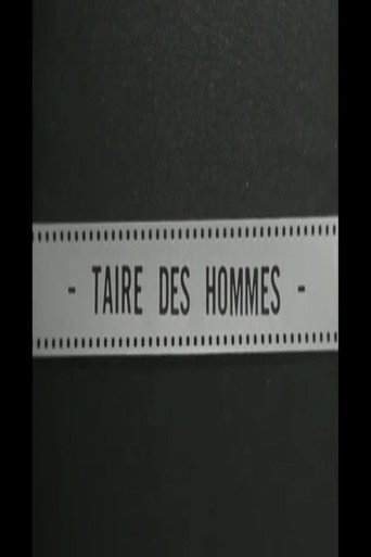 Taire des hommes movie poster