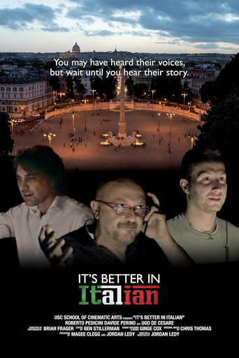 It's Better in Italian movie poster