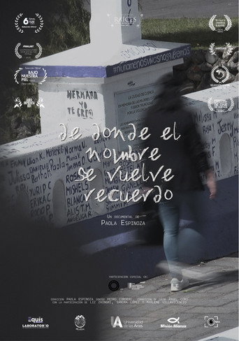 De donde el nombre se vuelve recuerdo movie poster