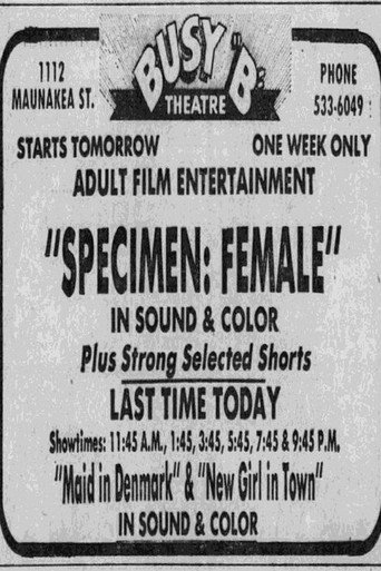 Specimen: Female movie poster