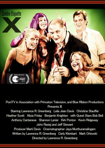 Zombie Etiquette X movie poster