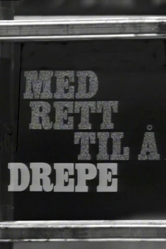 Med rett til å drepe movie poster