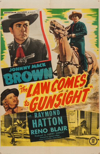 The Law Comes to Gunsight movie poster