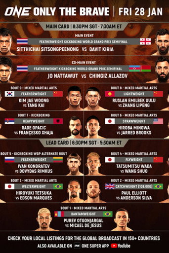 ONE Championship: Only the Brave movie poster