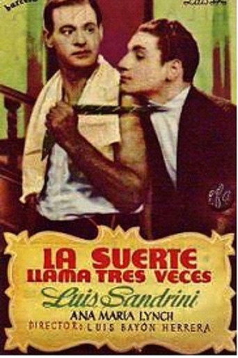 La suerte llama tres veces movie poster