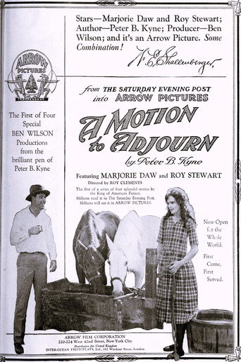 A Motion to Adjourn movie poster