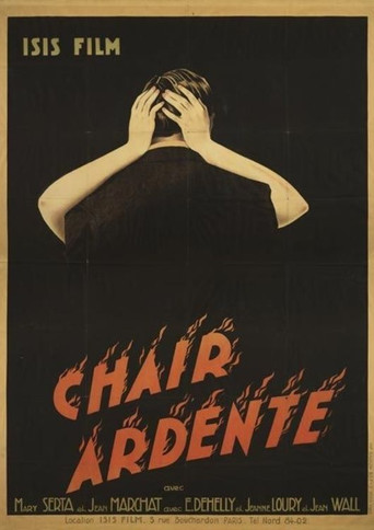 Burning chair movie poster