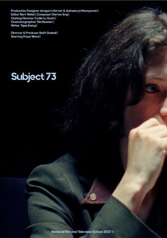 Subject 73 movie poster
